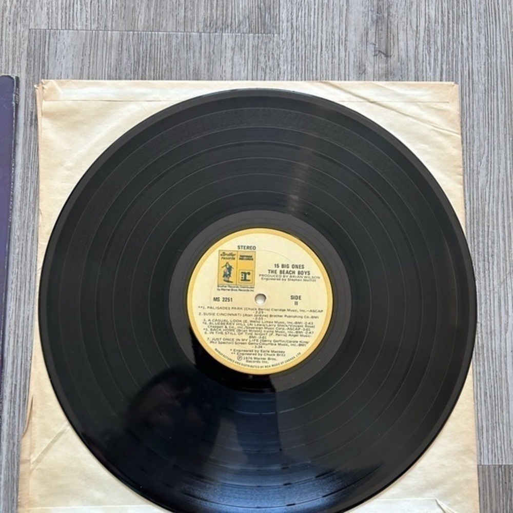 THE BEACH BOYS 15 Big Ones vintage 1976 Warner Bros Records vinyl Lp album. 12” - Picture 6 of 9